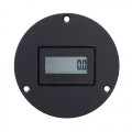 Trumeter 3410 Series Electronic LCD Hour Meter with non-reset, 1/4" spade terminal, 3-hole case-