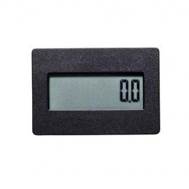Trumeter 3410 Series Electronic LCD Hour Meter with non-reset, 1/4" spade terminal, flush rectangular case-