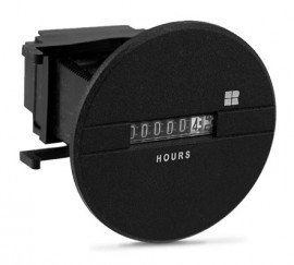 Trumeter 711-0013 Electromechanical Hour Meter, 115 VAC, Round-