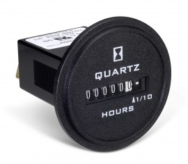 Trumeter 722-0003 Electromechanical AC Hour Meter, Flush Round-