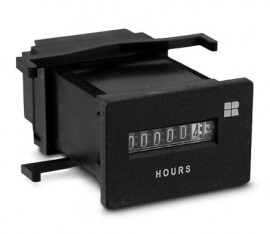 Trumeter 731-0041 Non-Reset Electromechanical Time Meter, Flush Rectangular-