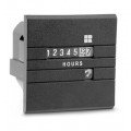 Trumeter 731-0180 DC Hour Meter with Running Indicator, 10 to 80 VDC, Square-