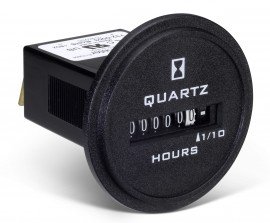 Trumeter 732-0003 Totally-Sealed DC Hour Meter, 10 to 80 VDC, Flush Round-