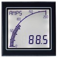 Trumeter APM-AMP-APO Digital Panel Amp Meter with Outputs, Positive LCD, 0 to 5 A-