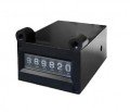 Trumeter E660 Series Non-Reset Totalizing Counter, 12 V DC, 10 CPS, diode across coil, front mount-