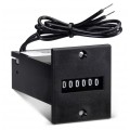 Trumeter FL7-4916CD Non-Reset Counter with Diode Suppression, 110 VDC, Flange Mount-