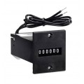 Trumeter 4916 Series 6-Digit Non-Reset Totalizing Counter, 12 V DC, diode suppression, flange mount-