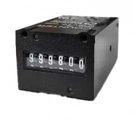 Trumeter KE-610 Series Non-Reset Totalizing Counter, 24 V DC, 10 CPS, diode suppression, front mount-