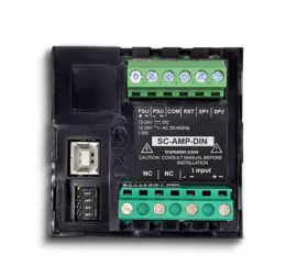 Trumeter SC-AMP-DIN Amp Signal Conditioner, DIN rail mount, up to 5A AC/DC-