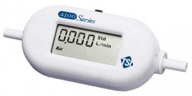 TSI Alnor 41403 Mass Flowmeter for Gases (Air, O<sub>2</sub>, N<sub>2</sub>, N<sub>2</sub>O) with LCD, 0.01 to 20 Std L/min, 0.25" Tube-
