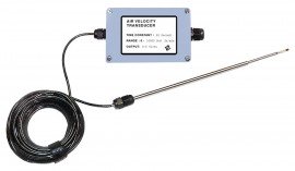 TSI/Alnor 8465-03 Windowless Air Velocity Transducer, 3&quot; Probe, 25 to 10,000 fpm-