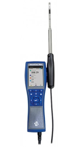 TSI VelociCalc Pro 9650 Multi-Function Ventilation Meter with straight probe, 0 to 9999 ft/min, 14 to 140&amp;deg;F-