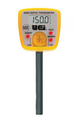 UEi 300AC Digital Pocket-Size Celsius Scale Thermometer, -50 to 150&amp;deg;C-