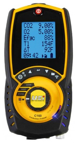 UEi C160 Residential Flue Gas Combustion Analyzer-