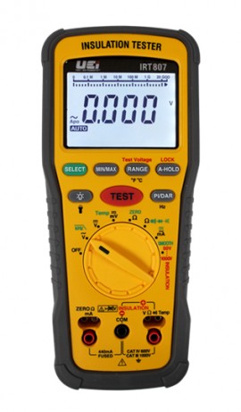 UEi IRT807 Digital Insulation↵Resistance Tester, 1000 V AC/DC-