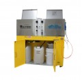 Uni-Ram UG5500W Spray Gun Washer with hose cleaning, solvent and water tanks-