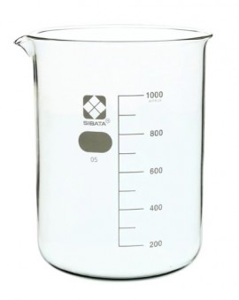 VEE GEE 10020-1000A SIBATA Glass Beaker, 1000 mL, 6-pack-