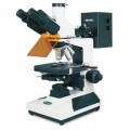 VEE GEE 1286ECM Fluorescence Microscope with 10x widefield eyepieces, trinocular head-