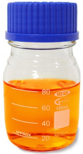 VEE GEE 20274-1000 Glass Media Bottle, 1000mL, Clear, Pack of 10-