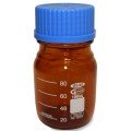 VEE GEE 20275-2000 Glass Media Bottle, 2000mL, Amber, Pack of 4-