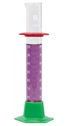 VEE GEE 2355-10 Student-Grade SIBATA Glass Graduated Cylinder, 10 mL, 6-pack-