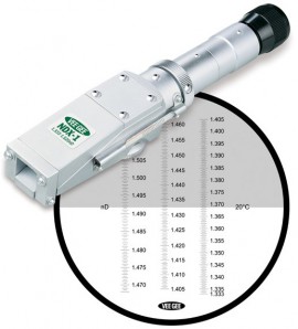 VEE GEE NDX-1 (43053) Handheld Refractometer, Refractive Index (ND) Scale-