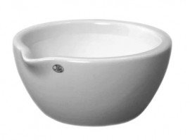 VEE GEE 53121-1220 Porcelain Mortar, 160 ml, 3.5&amp;quot;-