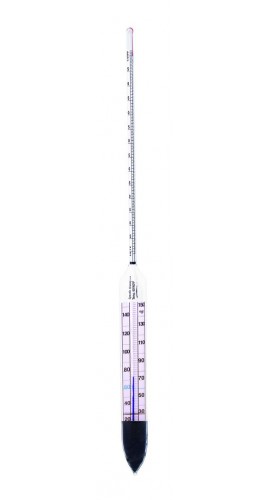 VEE GEE 6602TS-7 Specific Gravity Hydrometer with thermometer, 1 to 1.07, 0.001-