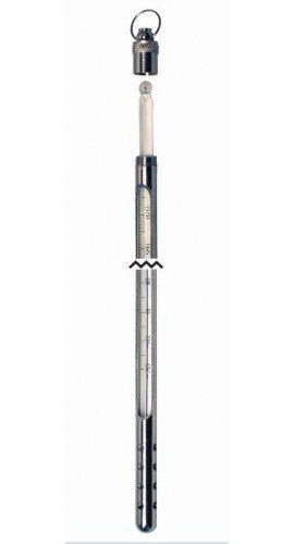 VEE GEE 80901E-A Armored Encapsulated Glass Thermometer, -30 to 120&amp;deg;F-