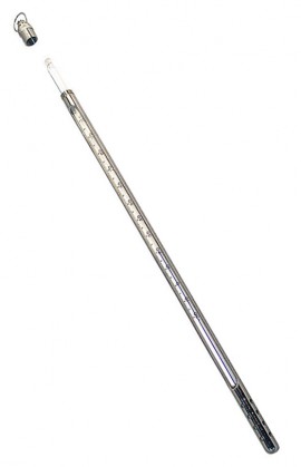 VEE GEE 80903-A Serialized Immersion Thermometer with armor, 0 to 300&amp;deg;F, partial immersion-