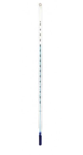 VEE GEE 80908 Partial Immersion Blue Liquid Thermometer, -20 to 150&amp;deg;C, 12&amp;quot; length-