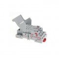 Veris VBD3B-F Socket Relay, DIN rail mount, 3PDT compatible-