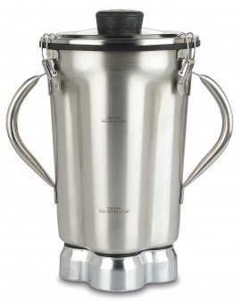 Waring CAC70 Stainless Steel Blender Container with 2 handles, 1 gal-