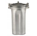 Waring SS510S Stainless Steel Blender Container with sealed cover, 33.8 fl oz-