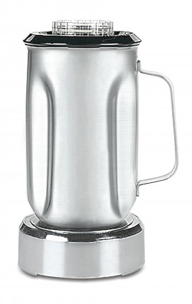 Waring SS715 Stainless-Steel HGB Blender Container with lid/blade assembly, 32 oz-