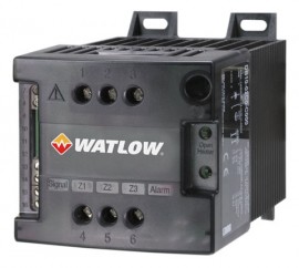 Watlow DIN-A-MITE B Three-Phase/Two-Leg Power Controller, 24 to 48 V AC, 4 to 20 mA DC input-