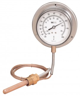 Weiss 35BL300-15 Surface Mount Thermometer with 15&#039; Capillary, 30 to 300&amp;deg;F-