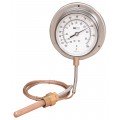 Weiss 35RB220-15 Panel Mount Thermometer with 15&#039; Capillary, 20 to 220&amp;deg;F-