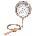Weiss 35RB220-5 Panel Mount Thermometer with 5&#039; Capillary, 20 to 220&amp;deg;F-