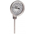 Weiss 3RBMS25-250 Bi-Metal Thermometer, 0 to 250&amp;deg;F (-20 to 120&amp;deg;C), 3&quot; Dial, 2.5&quot; Right Angle Stem-