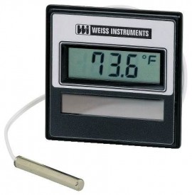 Weiss 72SD-U Light-Powered NSF Thermometer, 72 mm, U-Clamp-