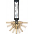 Weksler-Glass AS5H9DC Standard Adjustable Angle Thermometer, 3 1/2&amp;quot; Stem Length, 0/120&amp;deg;F &amp; -17/49&amp;deg;C-