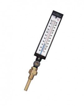 Weksler Glass AS5L9DF Adjustable Angle Thermometer, 20 to 180&amp;deg;F, 9&amp;quot; scale-