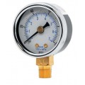 Weksler Glass 15TL8PC Utility Gauge with bottom connection, 1.5&amp;quot; (38.1 mm) dial, 0 to 60 psi-