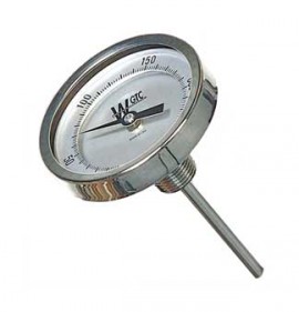 Weksler Glass 3BK04DS Bimetal Thermometer, 3&amp;quot; (76.2 mm)dial, 50 to 500&amp;deg;F and 0 to 250&amp;deg;C-