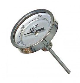 Weksler Glass 3BK04DS Bimetal Thermometer, 3&amp;quot; (76.2 mm)dial, 50 to 500&amp;deg;F and 0 to 250&amp;deg;C-