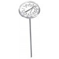 Weksler 2R08-180 Compact Bimetal Dial Thermometer, 0 to 180&amp;deg;F, 8&quot; Plain Stem-