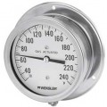 Weksler 413BCXLX10FN Gas Actuated Thermometer, 4 1/2&quot; Dial, 50 to 550&amp;deg;F-