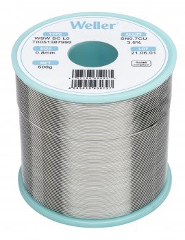 Weller T0051387999 WSW SC L0 Solder Wire, &amp;Oslash;0.031&amp;quot;, 17.637 oz-