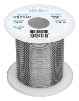 Weller T0051403199 WSW SnPb L1 Solder Wire, &amp;Oslash;0.031&amp;quot;, 3.527 oz-